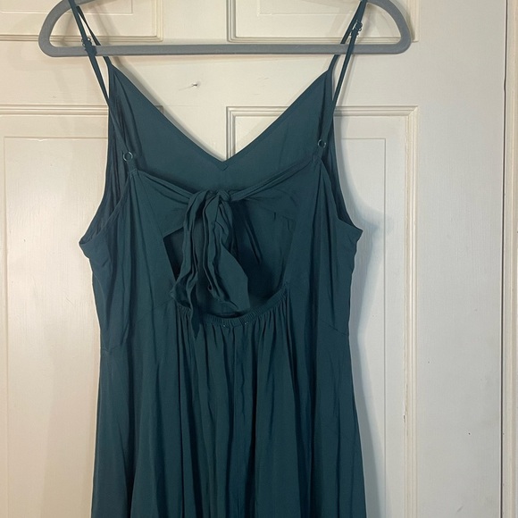 Lascana Venus Long Maxi Sleeveless Dress Size Large Green Open Back NWT - Picture 9 of 11